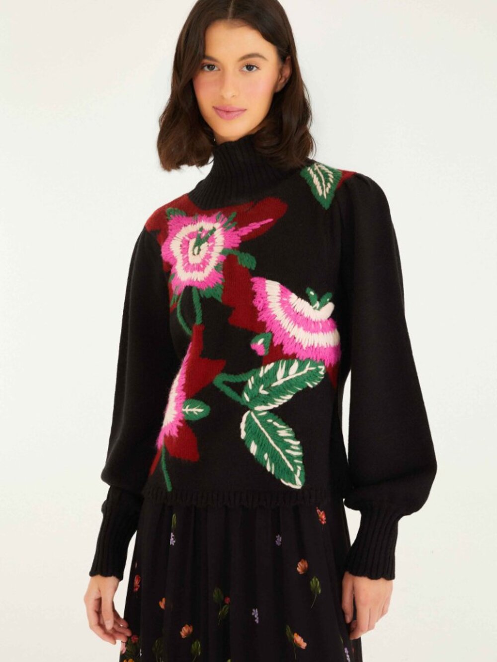 Farm Rio Flower Sweater - Picture 4 of 4